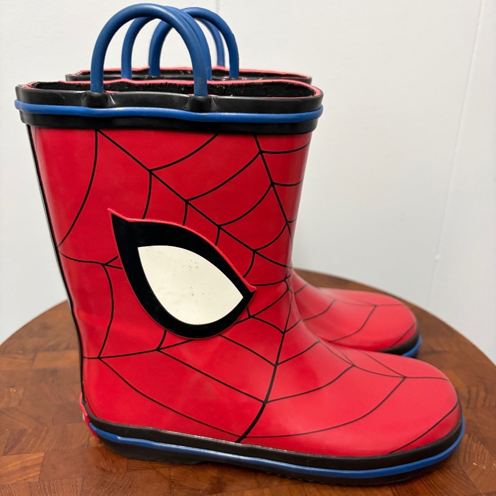 Marvel Spider Man Rain Boots Size 13-1Toddler/Boys